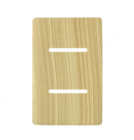 Placa p/ 2 Interruptores 4x2 - Novara Maple